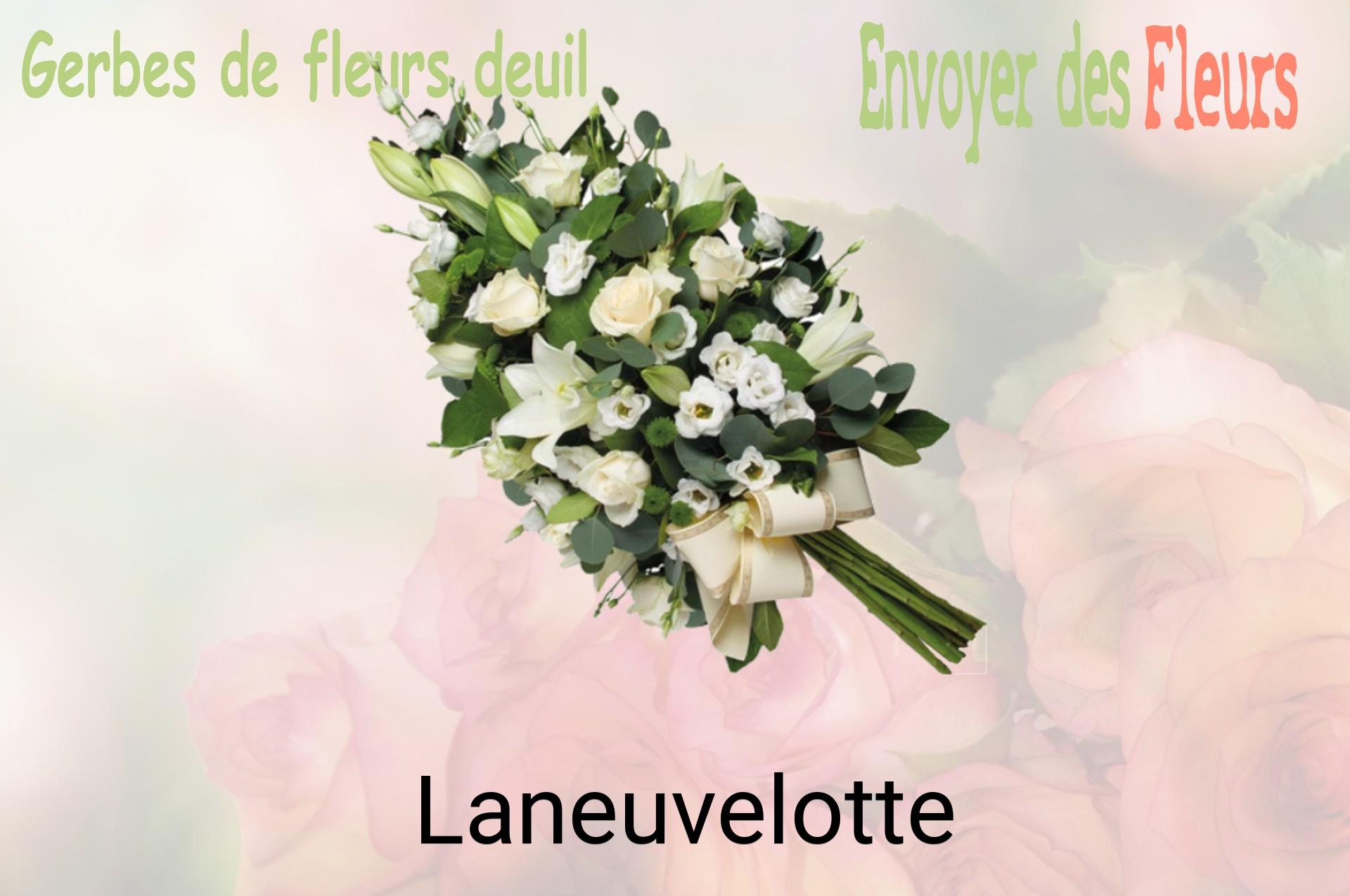 Gerbe de fleurs de deuil livrée à Laneuvelotte